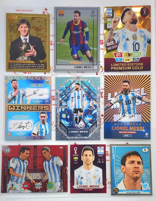 Lionel Messi Stickers & Cards Collections