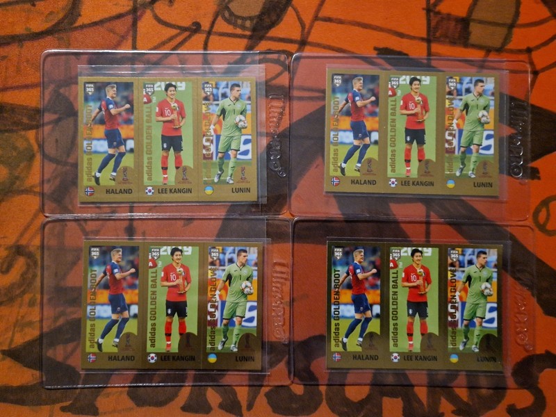 ERLING BRAUT HAALAND 2019-20 Panini FIFA 365 Album Sticker ROOKIE LOT of 4 #421