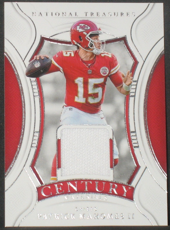 Patrick Mahomes 2024 Panini National Treasures Century Materials Jersey (3/99)