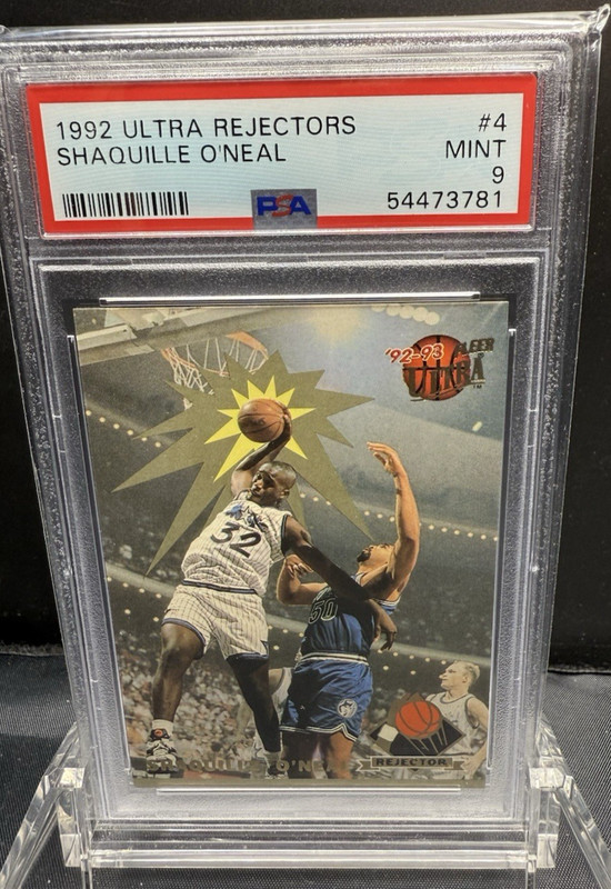 1992  ULTRA  REJECTORS  SHAQUILLE O'NEAL   #4    PSA 9