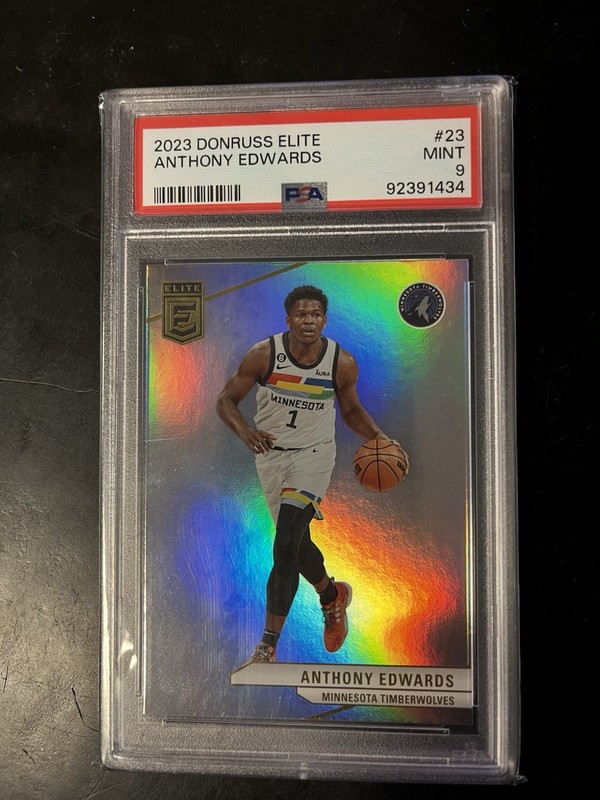 2023 Donruss Elite #23 Anthony Edwards PSA 9