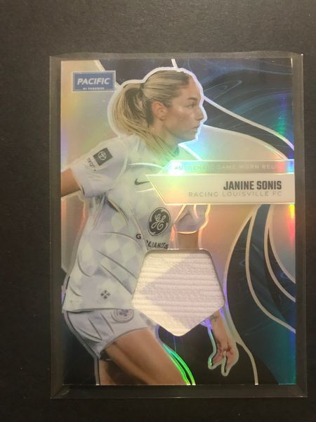 Janine Sonis 2025 Parkside NWSL Pacific GAME USED MATCH WORN Jersey Relic