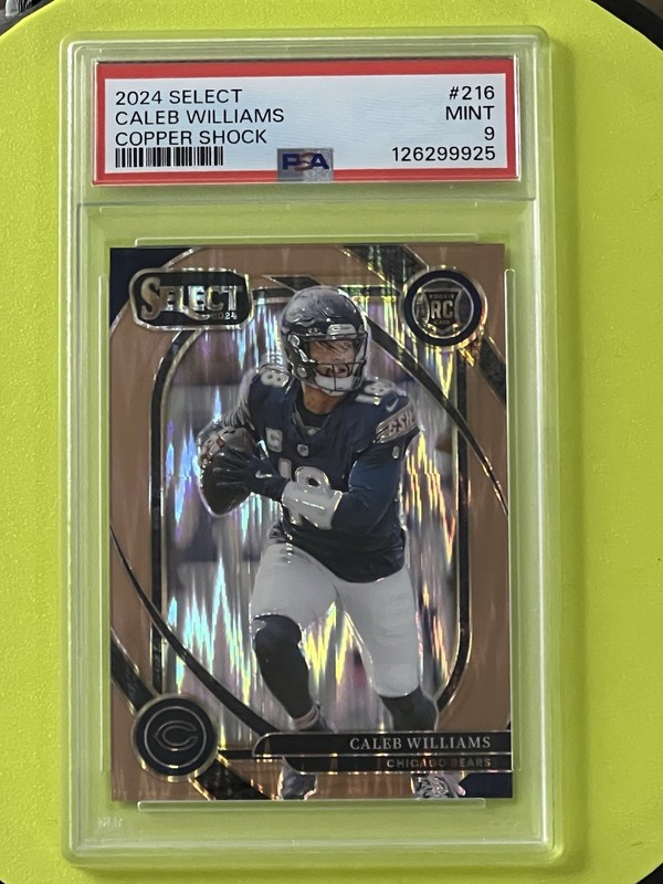 2024 Panini Select CALEB WILLIAMS /299 Copper Shock Prizm ROOKIE PSA 9 MINT🔥🔥