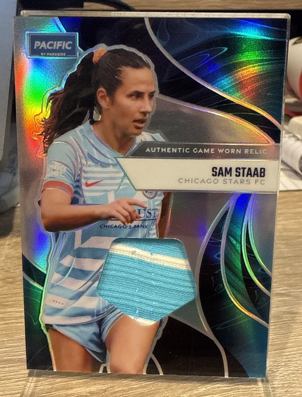 Sam Staab 2025 Parkside NWSL Pacific GAME USED MATCH WORN Jersey Relic