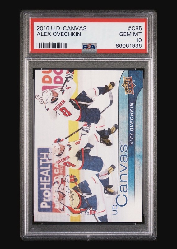 2016 UPPER DECK UD CANVAS ALEXANDER OVECHKIN C85 PSA 10 view 1