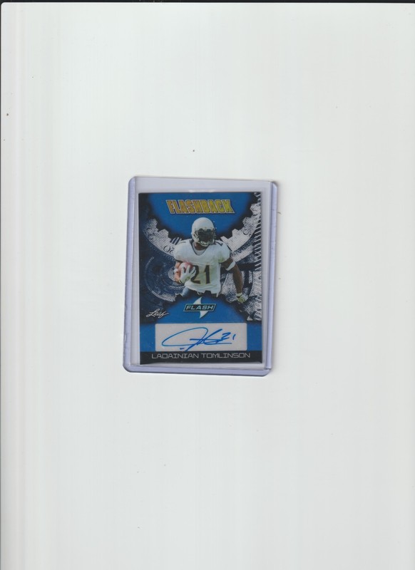 2025 Leaf Eclectic Autograph Flashback LaDainian Tomlison 1/1 Auto San Diego