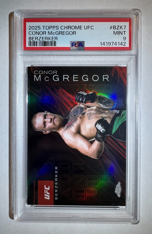 2025 Topps Chrome UFC - Conor McGregor Berzerker PSA 9