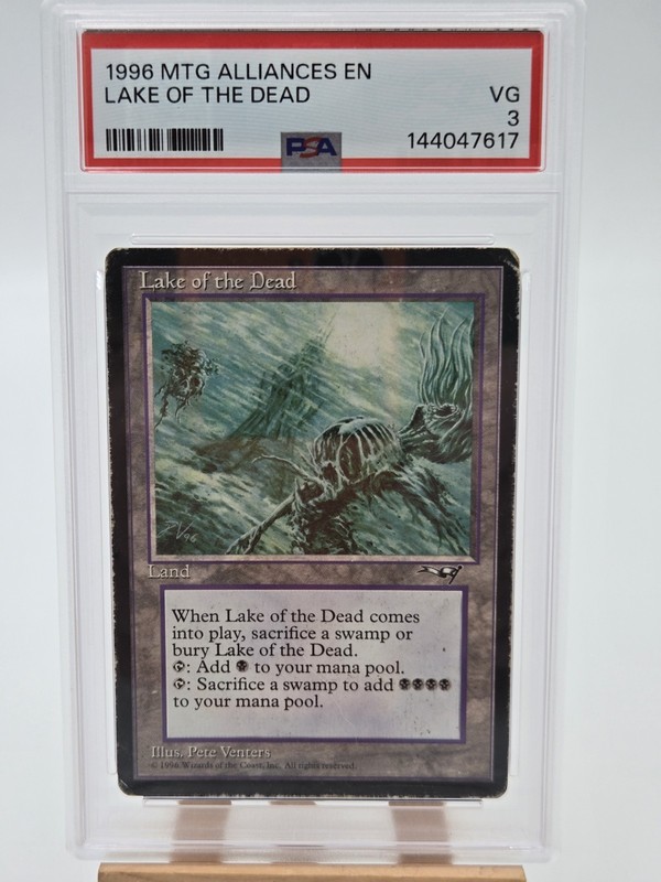 1996 Magic: The Gathering Alliances Lake Of The Dead Rare PSA 3 Pop 3 One Owner
