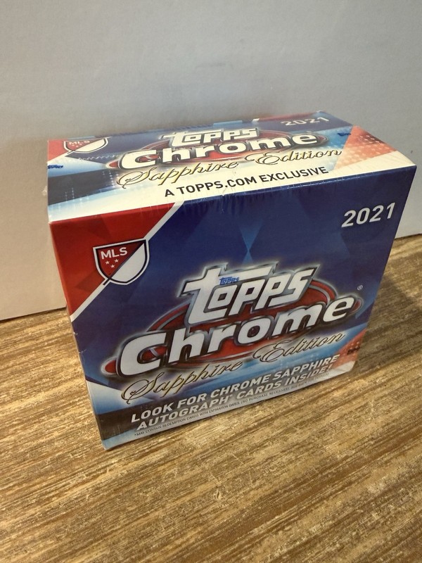 2021 Topps Chrome Sapphire Edition MLS Soccer Hobby Box Factory Sealed BRAND NEW