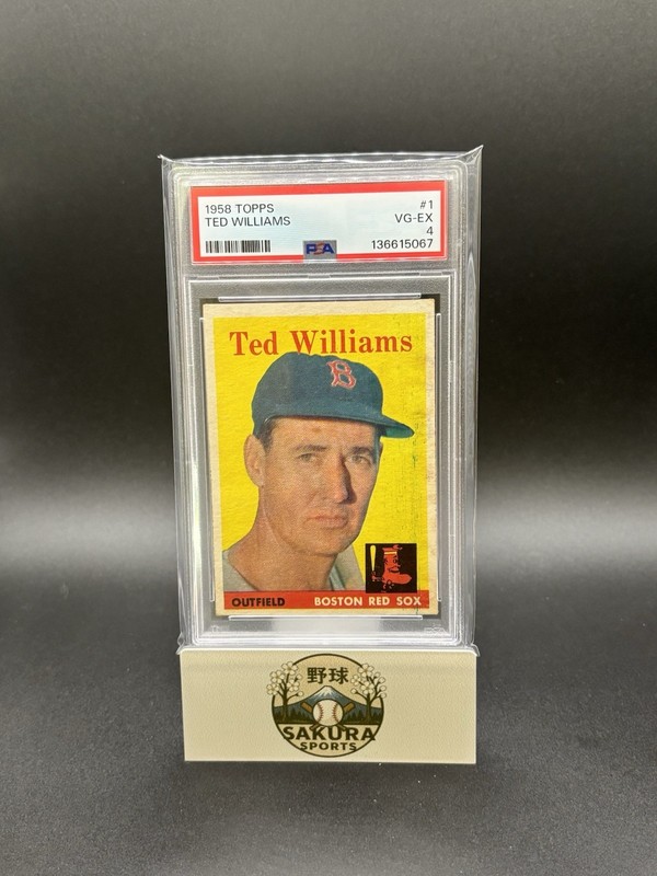 1958 Topps Ted Williams #1 PSA 4 VG-EX Boston Red Sox HOF Vintage