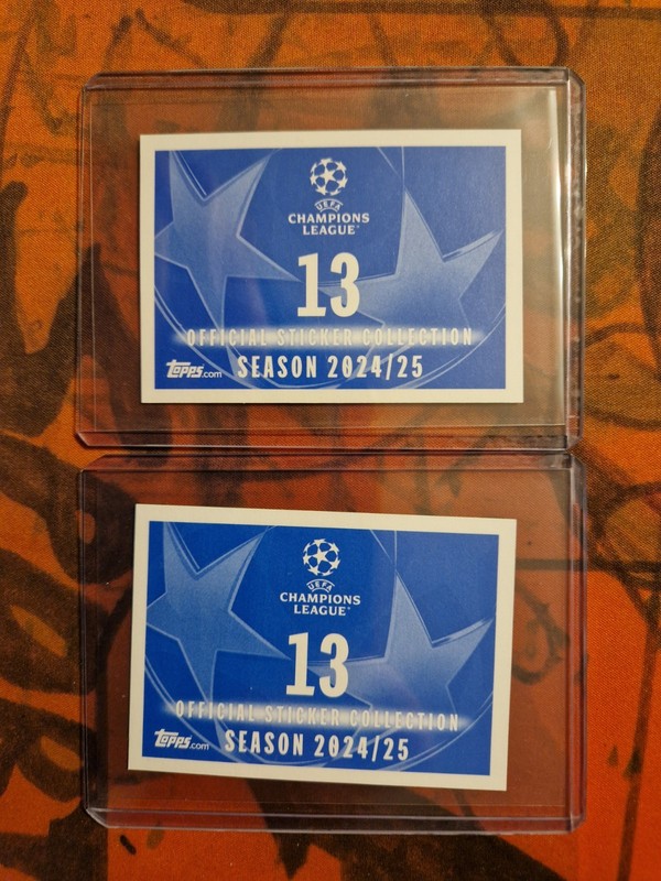 VINICIUS JR 2024-25 Topps UEFA CHAMPIONS LEAGUE Sticker Collection #13 LOT of 2 view 2