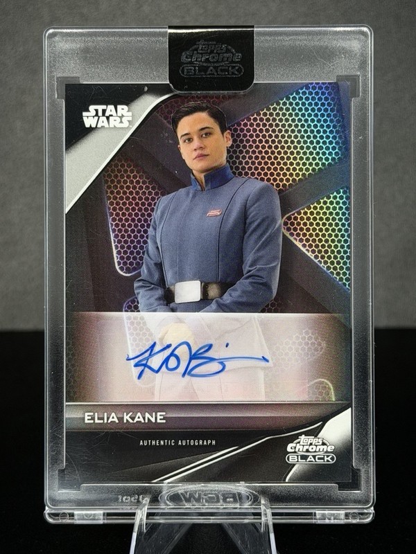 Topps Chrome Black Star Wars - Elia Kane Autograph [Katy O'Brian] Encased