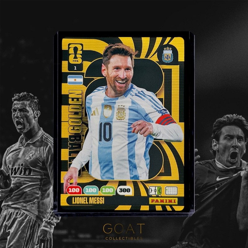 PANINI ADRENALYN XL LIONEL MESSI GOLDEN BALLER 🏆⚽ FIFA WORLD CUP 2026 ARGENTINA