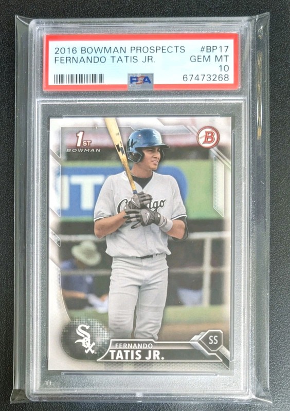 Fernando Tatis Jr. 1st Bowman PSA Gem Mint 10 - 2016 Bowman Chrome Baseball