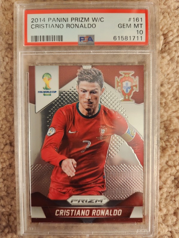 2014 Panini Prizm World Cup Cristiano Ronaldo #161 Portugal PSA 10 Gem Mint
