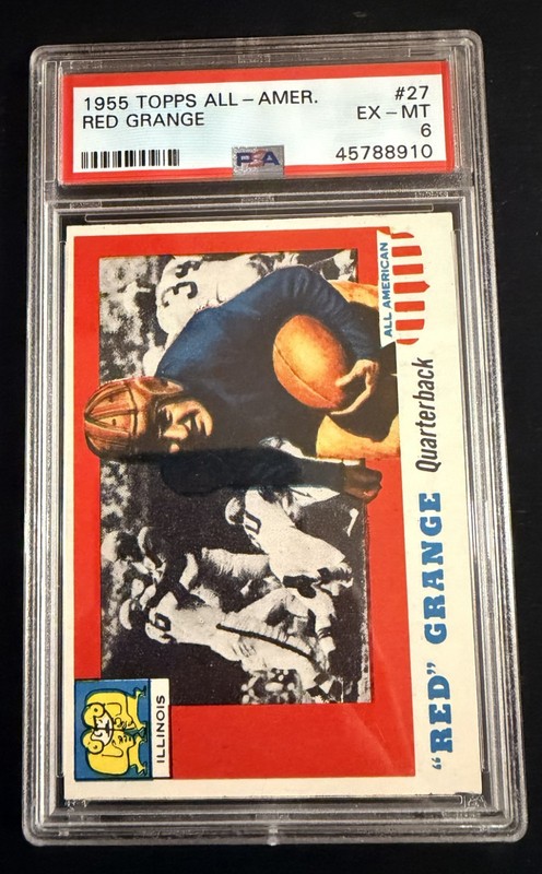 1955 Topps All-American Red Grange #27 PSA 6 EX-MT HOF Vintage Football