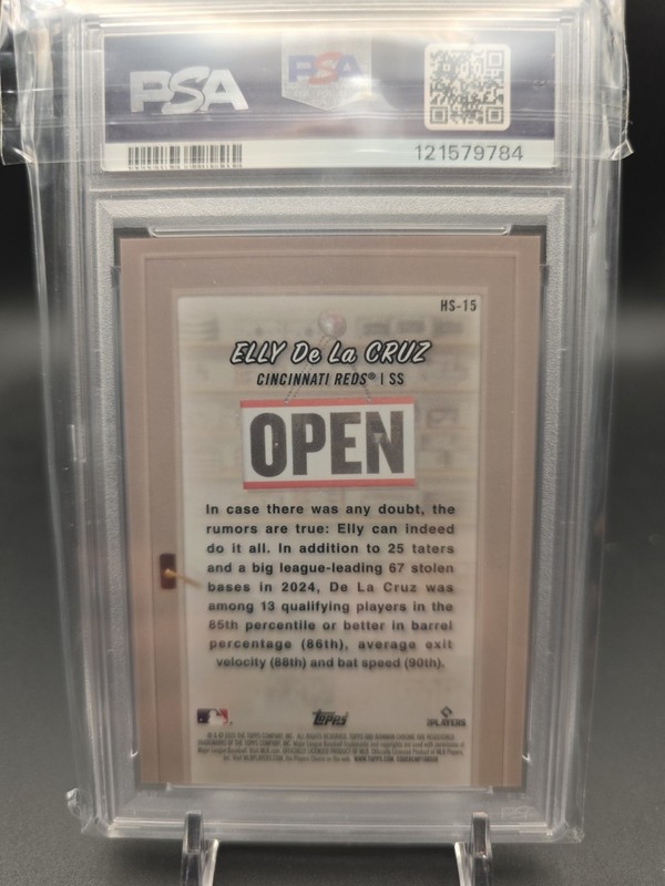 2025 Bowman Hobby Stars #HS15 Elly De La Cruz /150 Gem Mint PSA 10 view 2