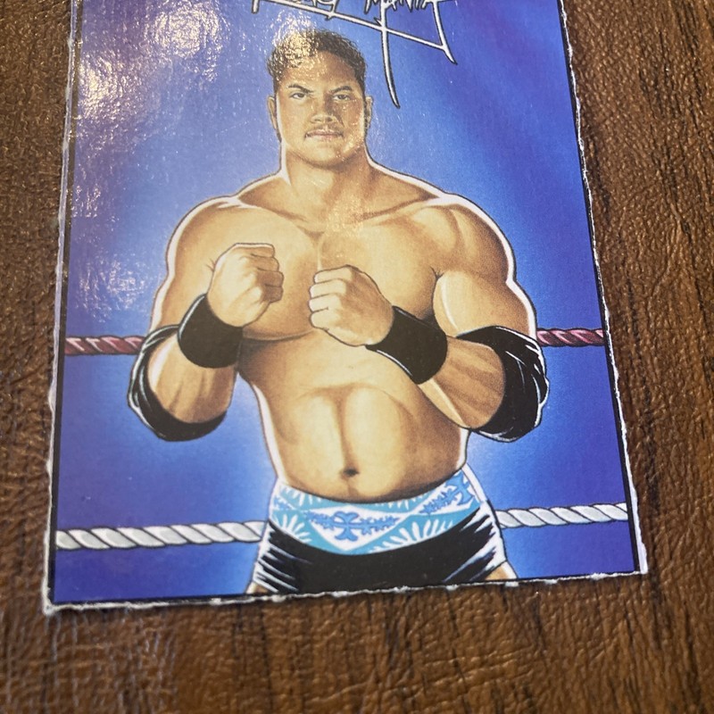 1997 WWF Jus Toys Bend Em DWAYNE JOHNSON THE ROCK Wrestling Card ROOKIE Vintage view 2