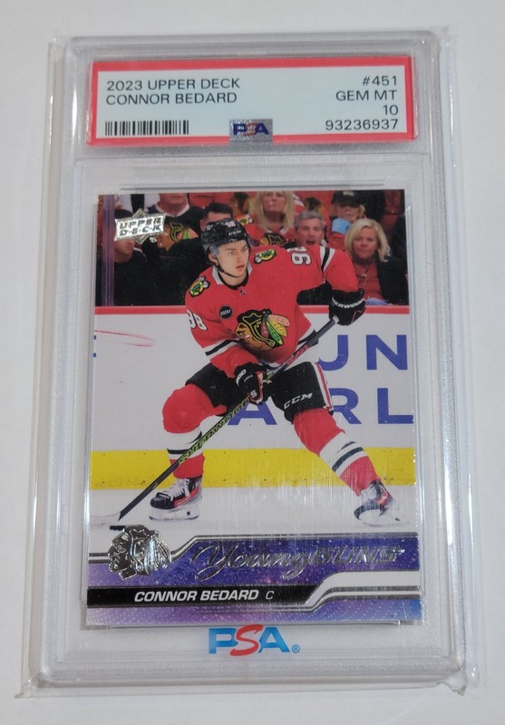 2023-24 Upper Deck Series 2 - Connor Bedard Young Guns #451 (PSA 10)