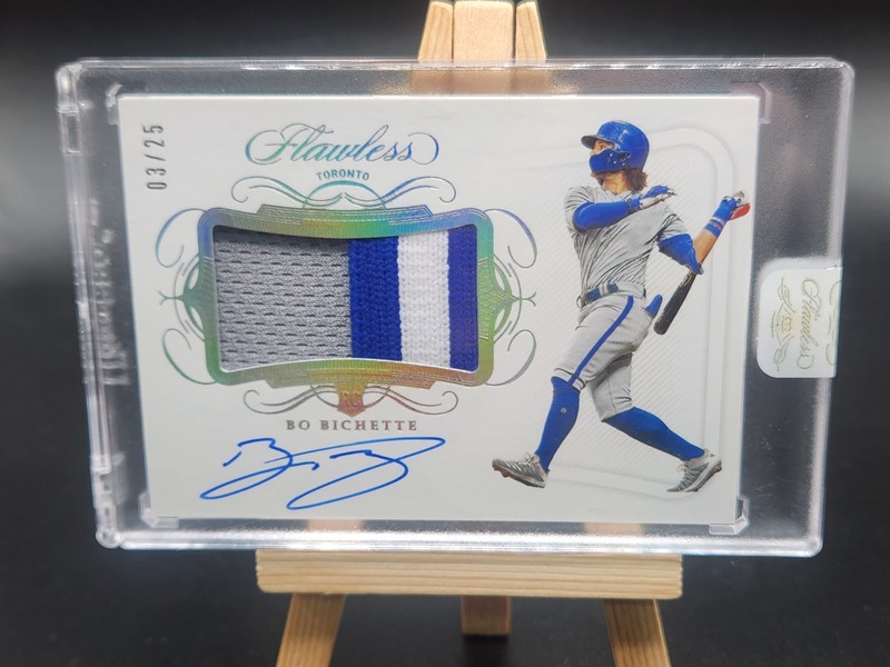Bo Bichette 2020 Panini Flawless # H-BB Patch Auto /25