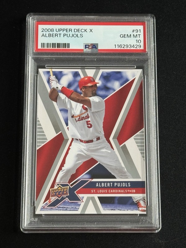 PSA 10 GEM 2008 Upper Deck X - Albert Pujols #91