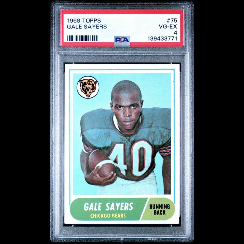 1968 Topps Gale Sayers #75 PSA 4 VG-EX Chicago Bears HOF Vintage Football Card