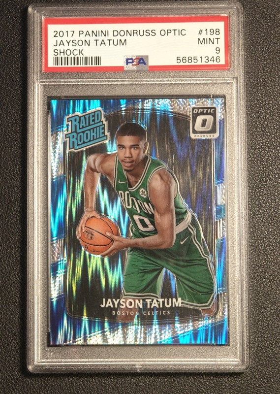 2017-18 Panini Donruss Optic - Rated Rookie Jayson Tatum #198 Shock (RC) PSA 9
