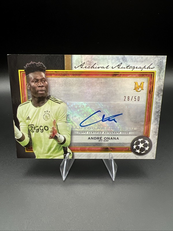 2021 Topps Museum Collection Archival Andre Onana Auto /50