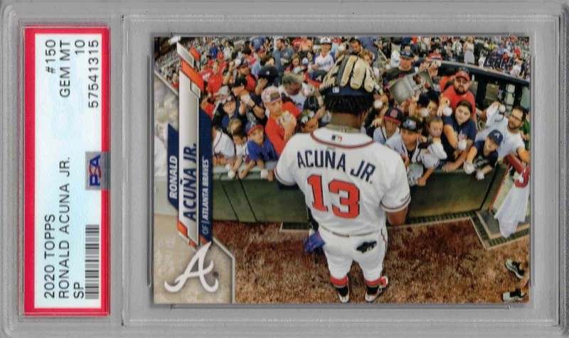 2020 TOPPS SP #150 RONALD ACUNA JR. PSA 10