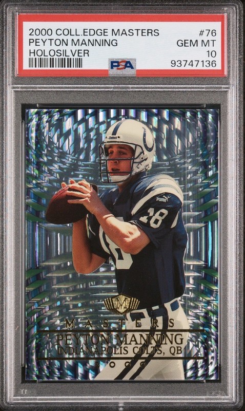 2000 Collector's Edge Masters PEYTON MANNING #/2000 PSA 10