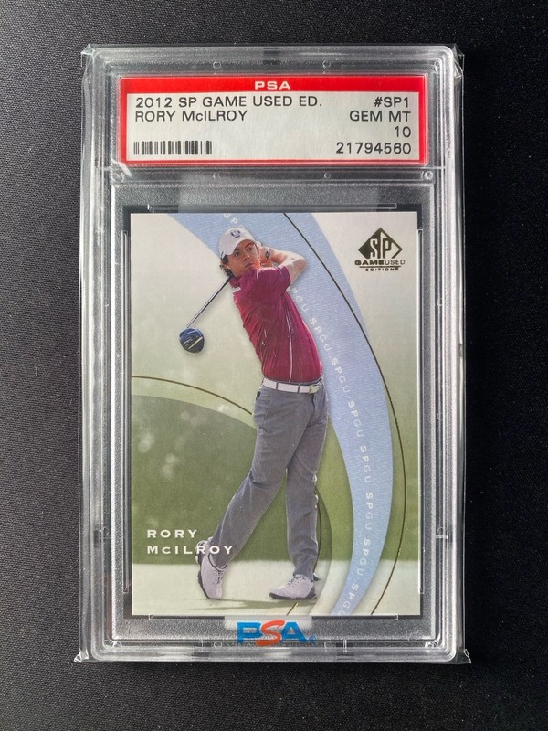 Rory McIlroy 2012 Upper Deck SP Game Used Edition #SP1 PSA 10 Rookie Card XRC RC