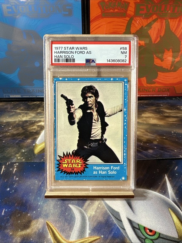 Harrison Ford As Han Solo - 1977 Topps Star Wars #58 PSA 7