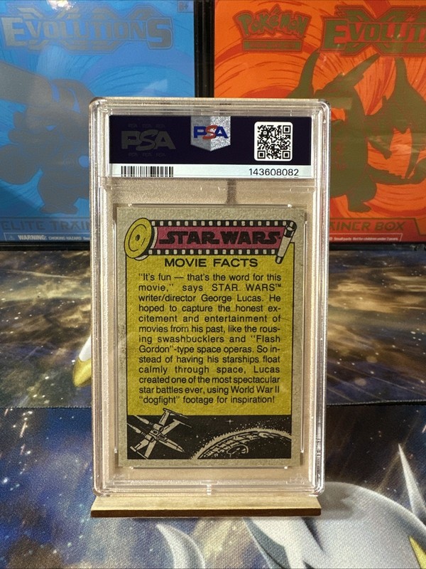 Harrison Ford As Han Solo - 1977 Topps Star Wars #58 PSA 7 view 2