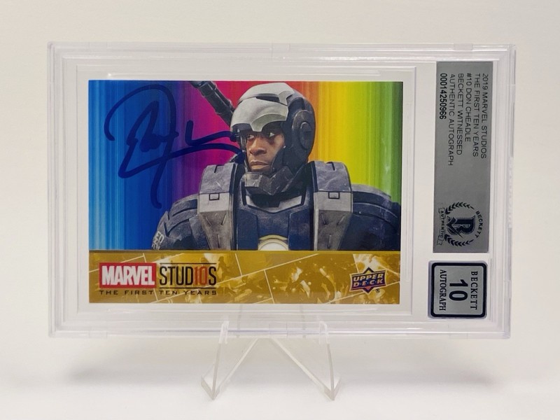 2019 Marvel Studios First 10 Years Beckett Graded Auto Don Cheadle War Machine