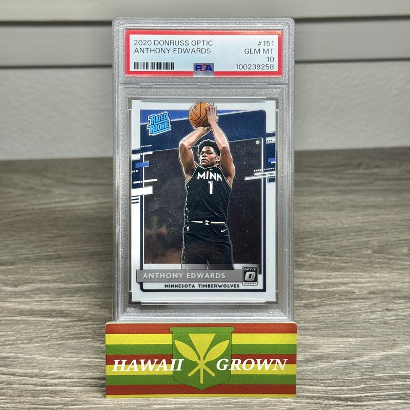2020-21 Panini Donruss Optic Anthony Edwards Rookie #151 PSA 10 Gem Mint