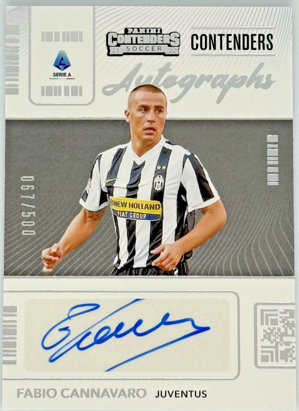Fabio Cannavaro - Chronicles Contenders 2021-22 Serie A Autograph 067/500