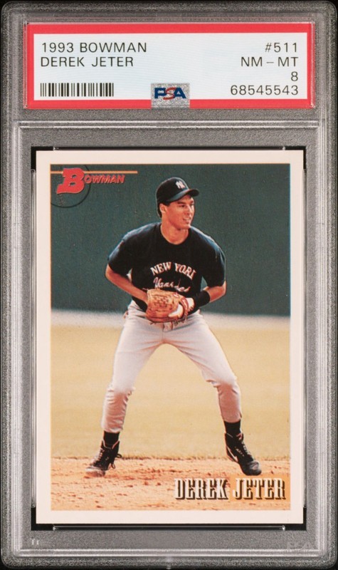 1993 Bowman Derek Jeter Rookie RC #511 PSA 9 Mint HOF New York Yankees