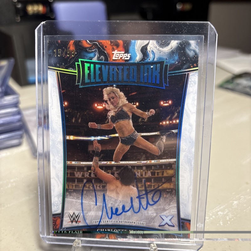 2025 Topps WWE Exalted Charlotte Flair Elevated Ink Auto /99