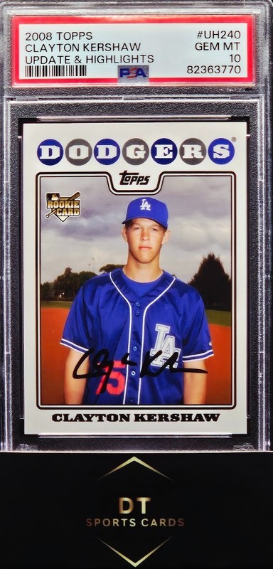 2008 TOPPS UPDATE & HIGHLIGHTS CLAYTON KERSHAW #UH240 (RC) PSA 10 GEM MINT