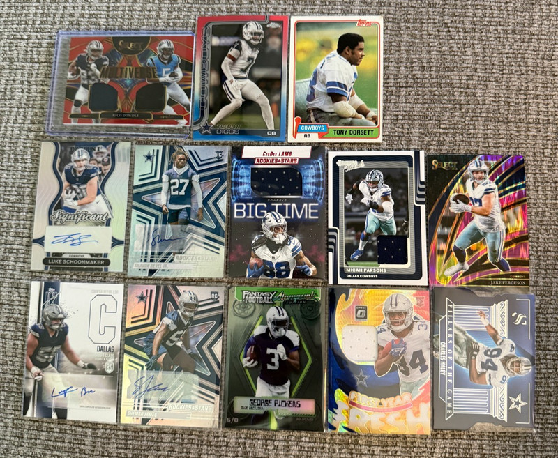 Dallas Cowboys Auto Patch Numbered Lot Ceedee, Pickens, Micah etc. -Great Lot!!