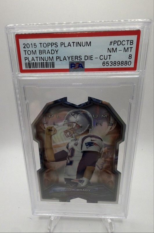 2015 Topps Platinum - Platinum Players Die-Cut Tom Brady #PDC-TB