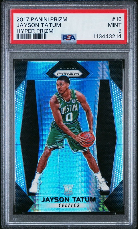 2017-18 Panini Prizm - Jayson Tatum #16 Hyper Prizm (RC) PSA 9