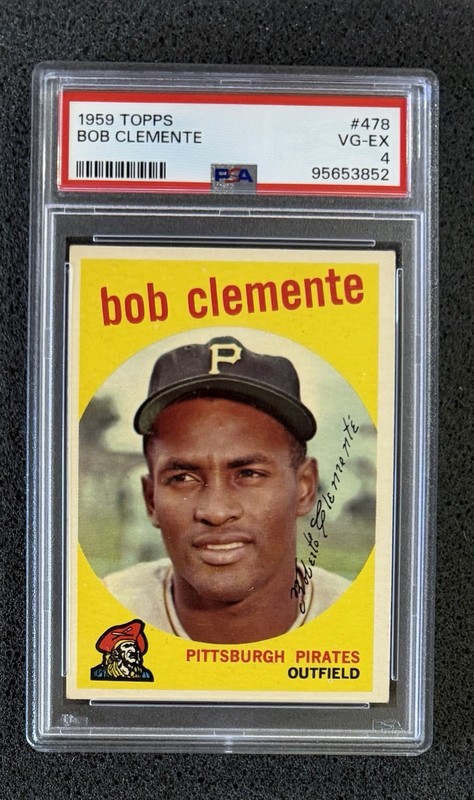 1959 Topps - #478 Roberto Clemente - PSA 4 (Color)