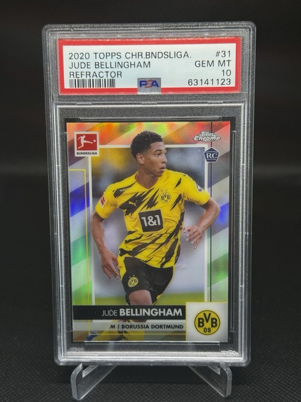 2020-21 Jude Bellingham Topps Chrome Bundesliga Refractor #31 PSA 10 Rookie