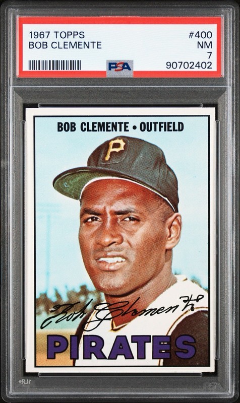 1967 Topps - #400 Roberto Clemente - PSA 7
