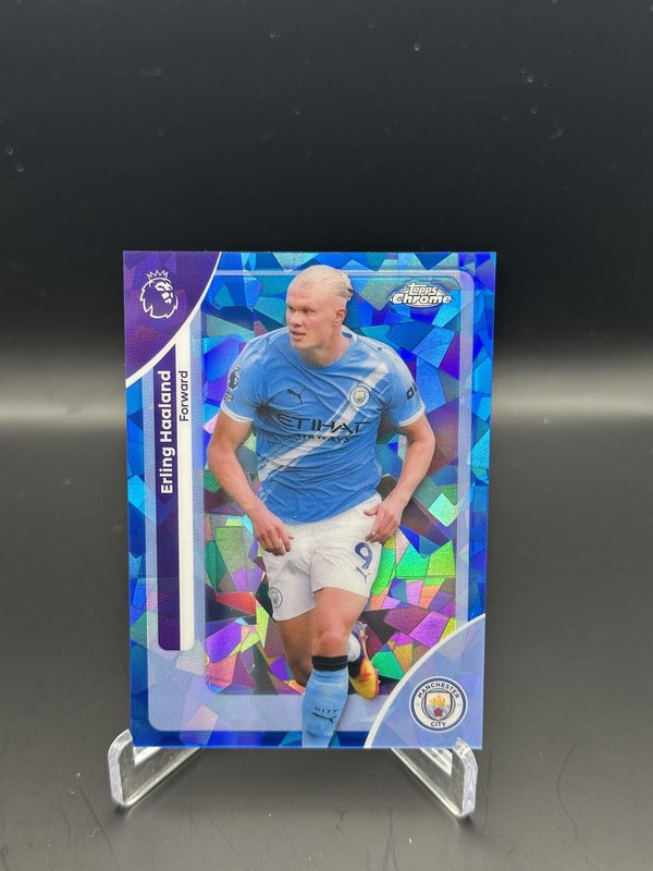 2025-26 Topps Chrome Sapphire Edition Premier League #125 Erling Haaland