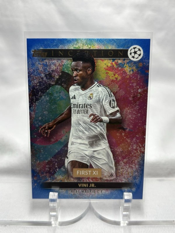 Topps Inception UEFA Club Competitions 2024-25 Vinicius Junior Blue /49 #7 view 2