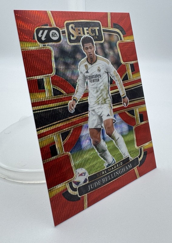 2023-24 Select La Liga Soccer #69 - Jude Bellingham Red Wave Prizm /65, NM+ view 2