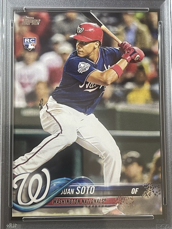 Juan Soto RC 2018 Topps Update #US300 Juan Soto Rookie Card RC PSA 10 GEM MINT view 2