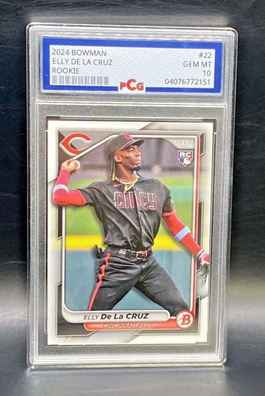 2024 Bowman #22 Elly De La Cruz RC Rookie PCG 10 Gem Mint REDS GRADED